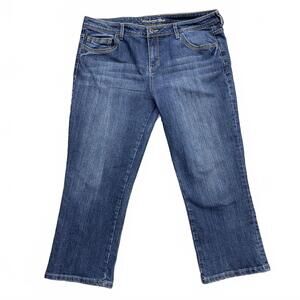 Warehouse One Women's Size 18 Blue Jeans Stretch Cotton Blend Classic Fit